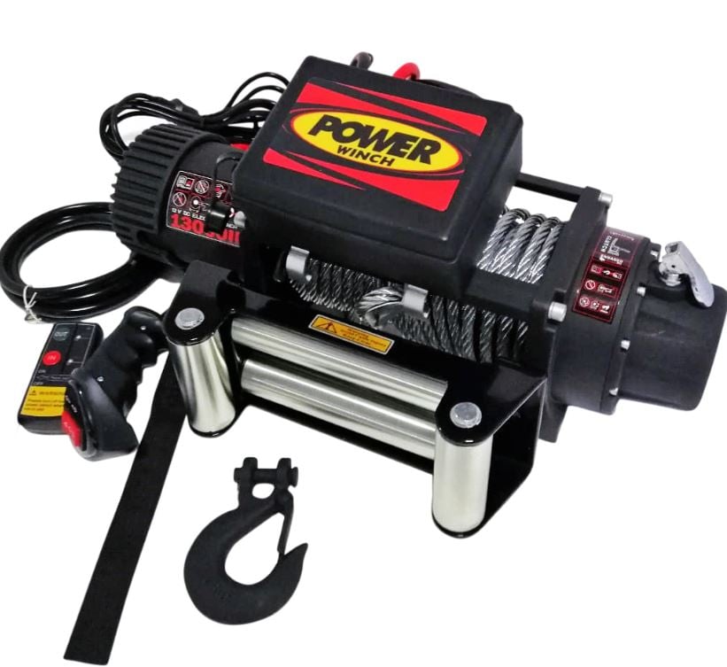 13500 lb çelik halatlı 12 V