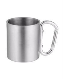 ÇİFT KATMANLI ÇELİK KUPA (karabinalı)