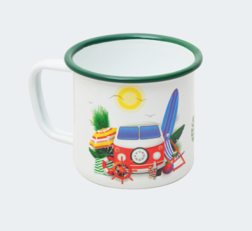 EMAYE KUPA BEYAZ KARAVAN