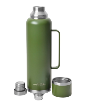 ÇİFT KATMANLI TERMOS 1500 ML YEŞİL/SİYAH