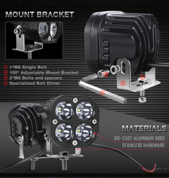 BEYAZ DELİCİ OFFROAD LED 40 W 7,5 CM