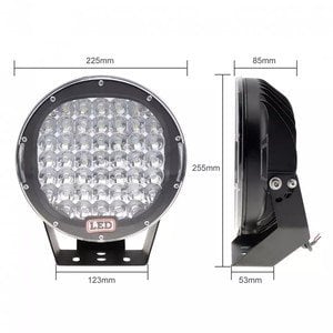 9'' 96 W SİYAH OFFROAD PROJEKTÖR 2'Lİ TAKIM
