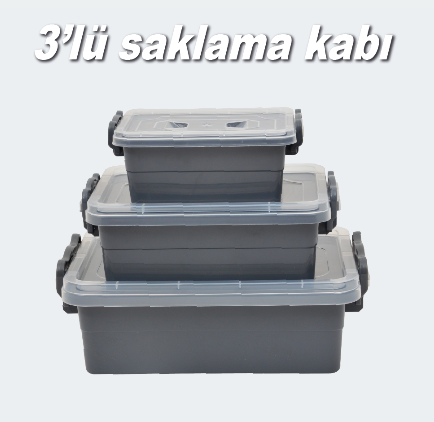 3'LÜ SAKLAMA KABI SETİ