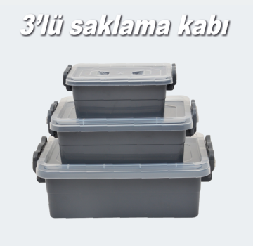 3'LÜ SAKLAMA KABI SETİ