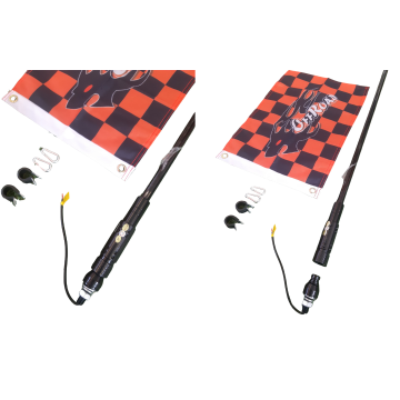 OFF ROAD LED RGB IŞIKLI KIRBAÇ ANTEN 150 CM.