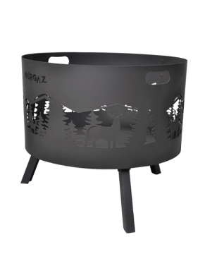 ORMAN ŞÖMİNESİ GEYİK DESENLİ