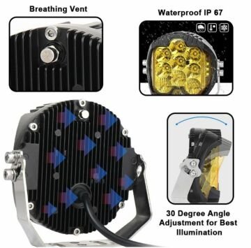 BAJA SİS LAMBASI 90 W 7 İNÇ (2'li TAKIM)