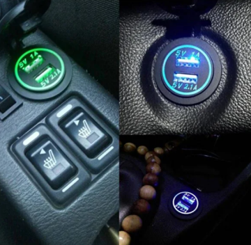 Usb Araç Şarj Soketi Çift Usb