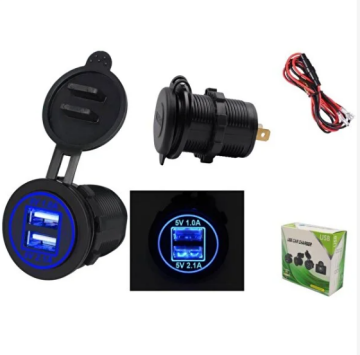 Usb Araç Şarj Soketi Çift Usb