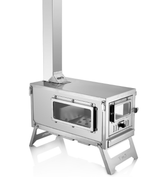 Paslanmaz Çelik Kuzineli Kamp Çadır Sobası - KM01