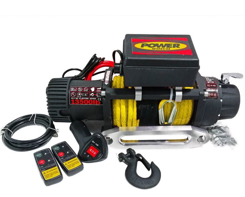 13500 LB SENTETİK HALATLI VİNÇ SARI