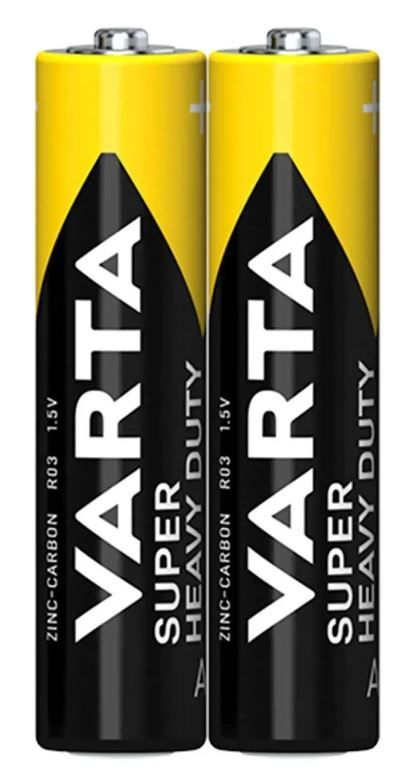 VARTA SÜPER HEAVY DUTY AAA 2'Lİ PİL (KUMANDA PİLİ İNCE)