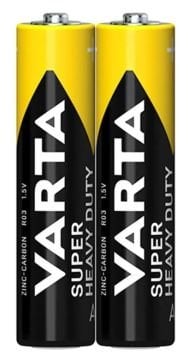 VARTA SÜPER HEAVY DUTY AAA 2'Lİ PİL (KUMANDA PİLİ İNCE)