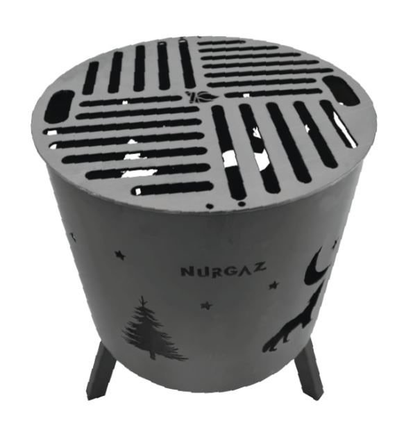 IZGARALI ORMAN ŞÖMİNESİ (Katlanır Ayaklı)